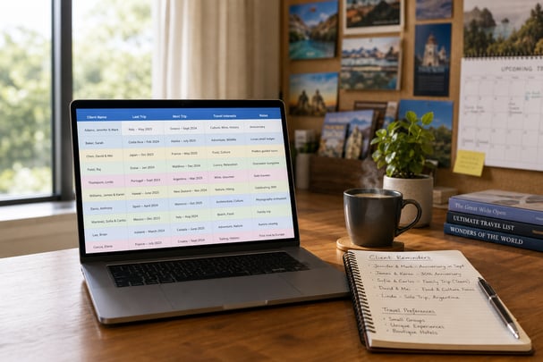 computer on desk
