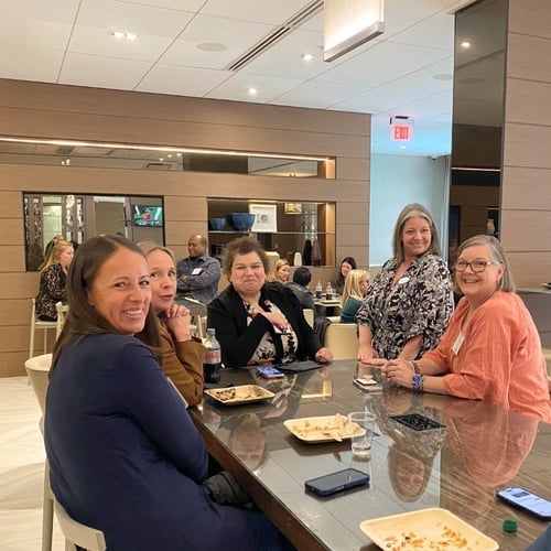 WorldVia Travel Network members with Erica Scannelli, Director of Member Development + Engagement