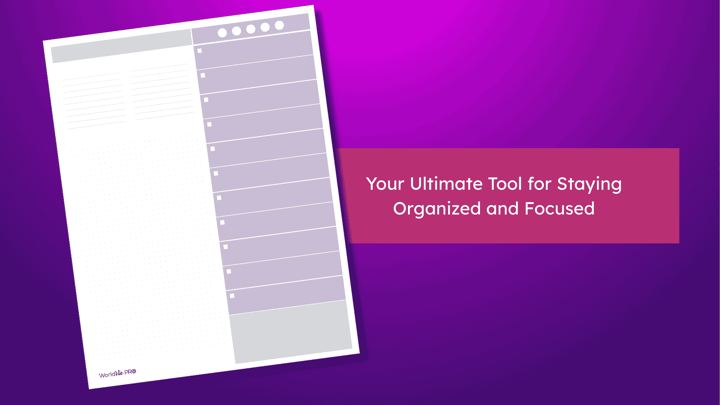 Your Ultimate Tool for Staying Organized and Focused