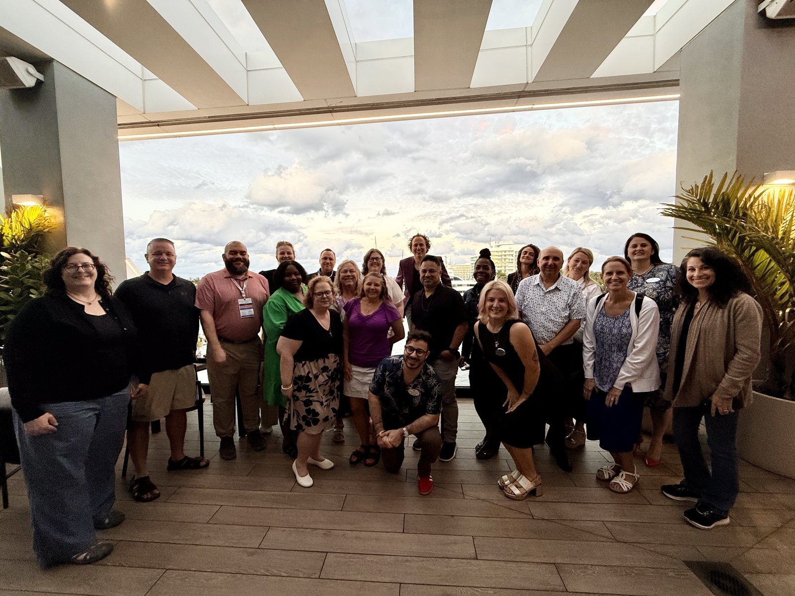 WorldVia Travel Network members of different backgrounds together at a Member Meet-up in Fort Lauderdale
