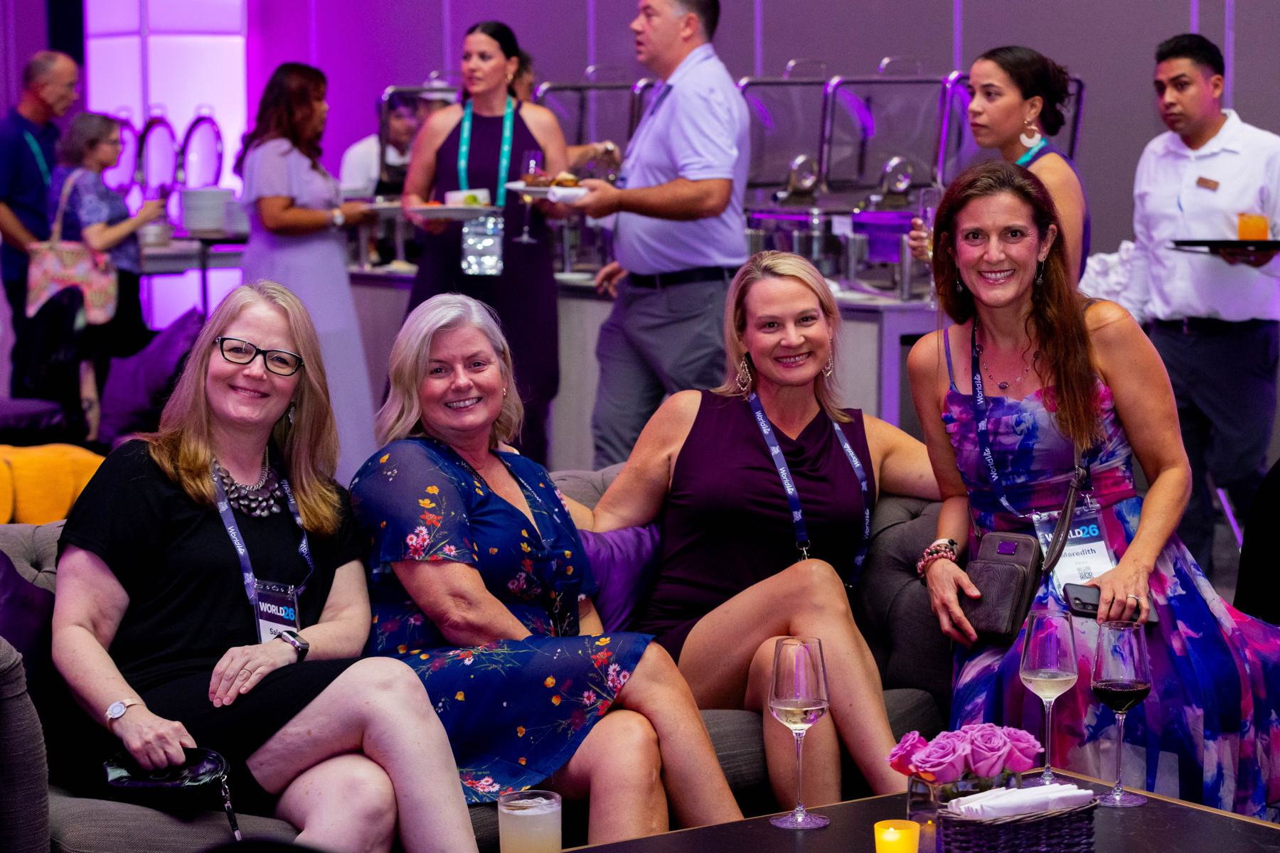 Members talking at the WORLD26 opening reception